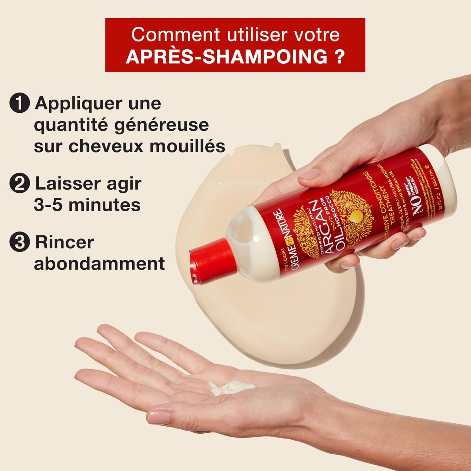 Creme of Nature - Argan Oil - 354ml - Hydratant démêlant cheveux bouclés