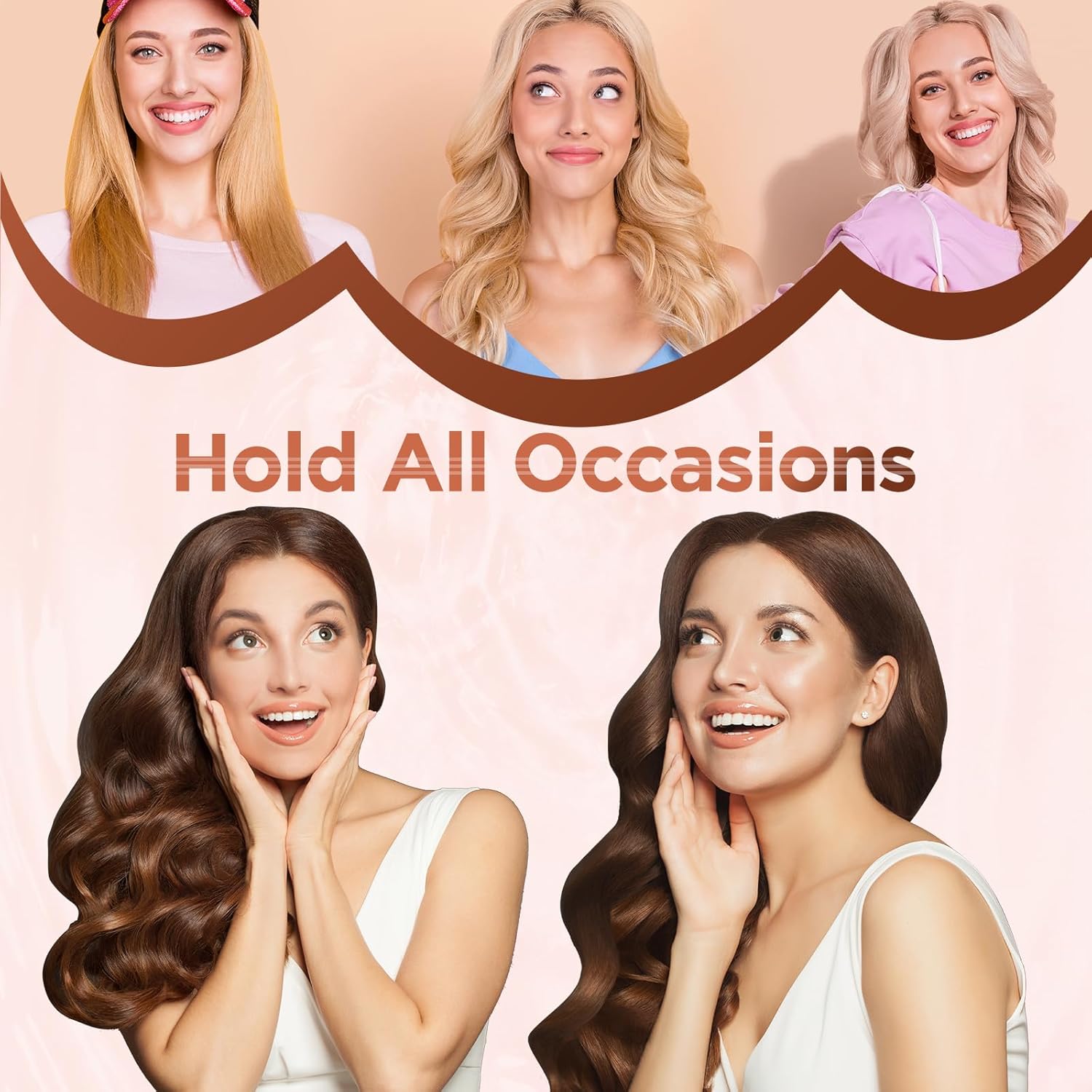 BESTOPE - Mix Set - fer à friser céramique, chauffe rapide, température réglable