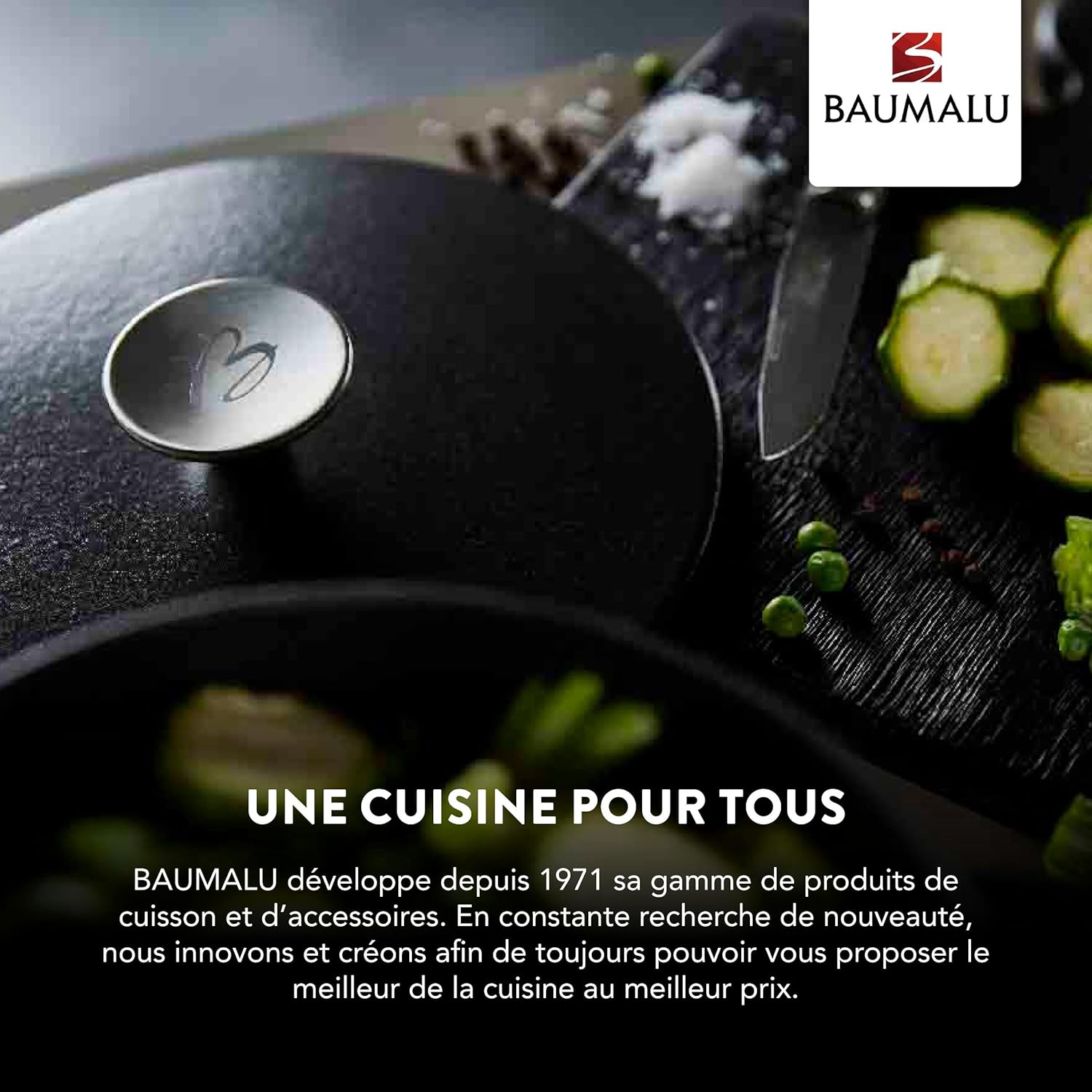 BAUMALU - Marmite Traiteur inox, ø32cm, 19L, triple fond, induction