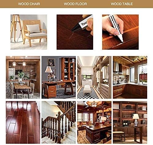 Marqueur de retouche bois - lot 21 pièces - cire + aiguiseur - répare taches et rayures