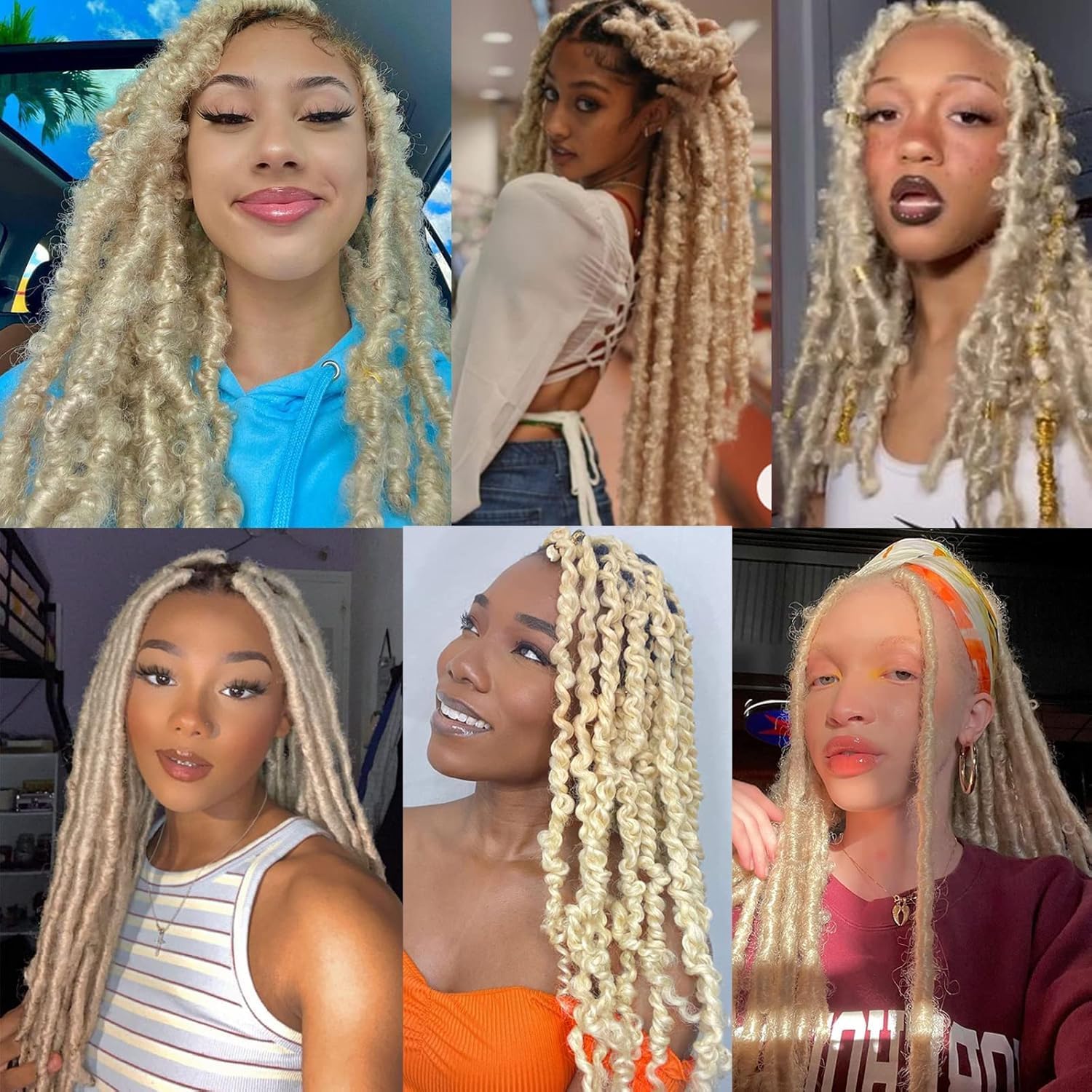 Xtrend - Springy Pre-Separated Twist - 12 pouces - Afro blond, 8 mèches, 613#