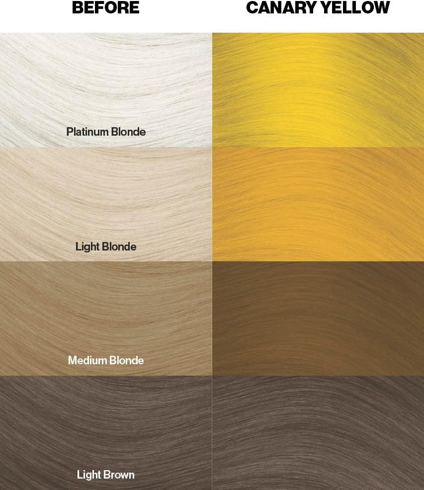 Crazy Color - Coloration Canary Yellow Série - 100ml crème, jaune intense, No49