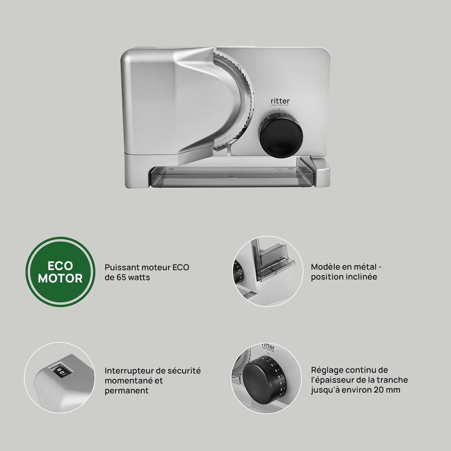 Ritter - Trancheuse universelle E16 - compacte - moteur ECO, fabrication allemande