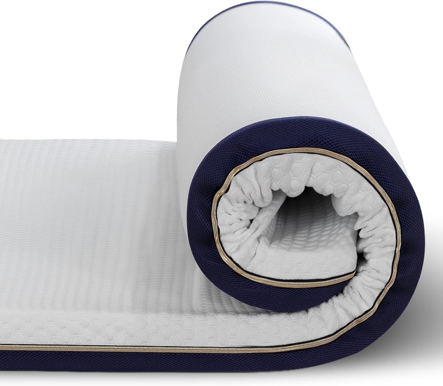 BedStory - surmatelas gel mémoire de forme - 90x190 cm - 7.6cm épaisseur, ergonomique