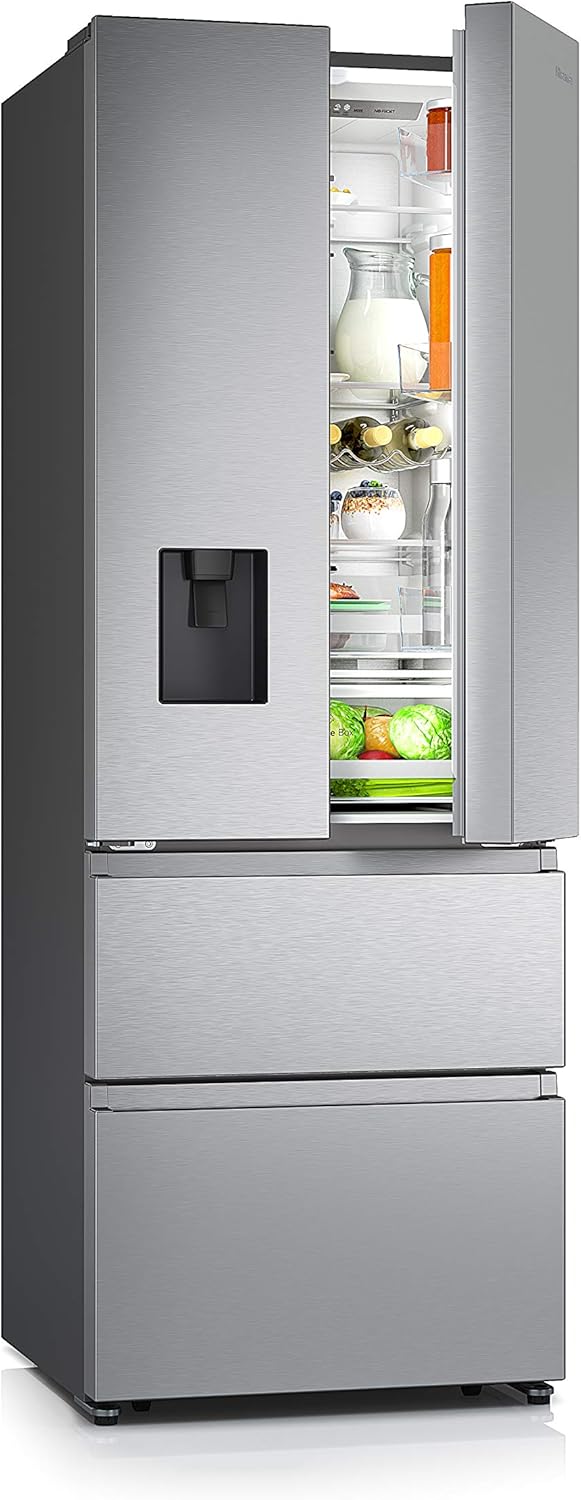 Hisense - réfrigérateur French Door - 200 cm - NoFrost, 336L/149L, distributeur d'eau, 38 dB - RF632N4WIE