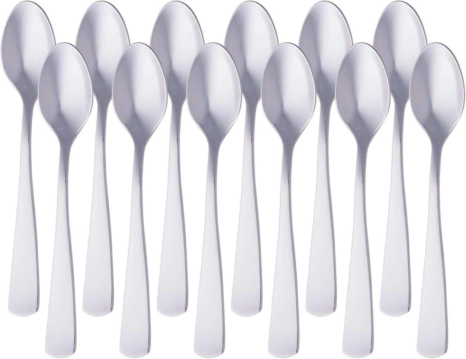 maxideelz Basics - Cuillères à café carrées - 14,1 cm - Acier inox, lot 12