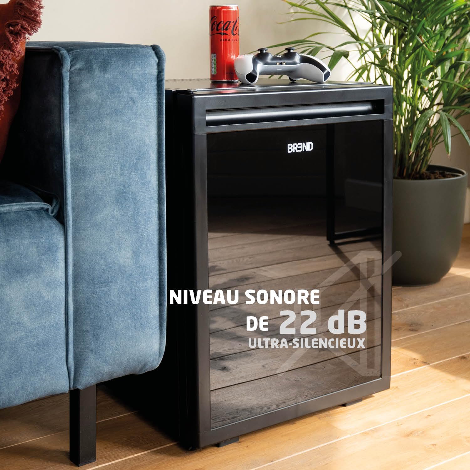 BREND - mini réfrigérateur 30L, porte réversible, table-top, BR-2225