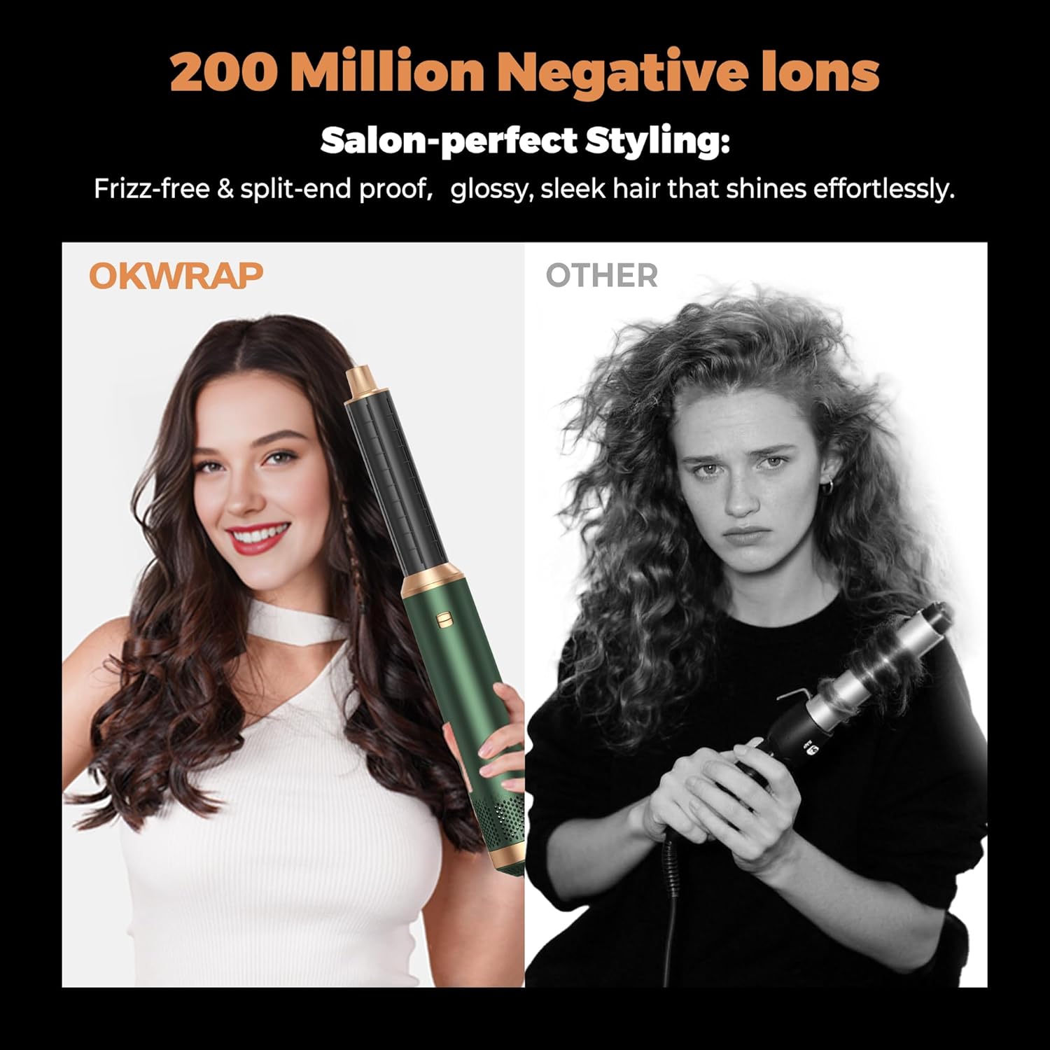 Air Styler Pro - 5 en 1 - sèche, boucle, lisse, dimensions compactes