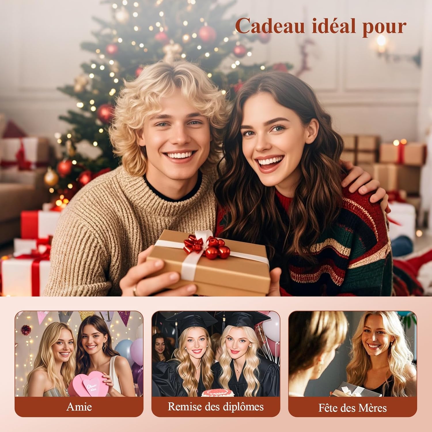 Boucleur à cheveux - automatique 25mm, 14 températures, écran LED