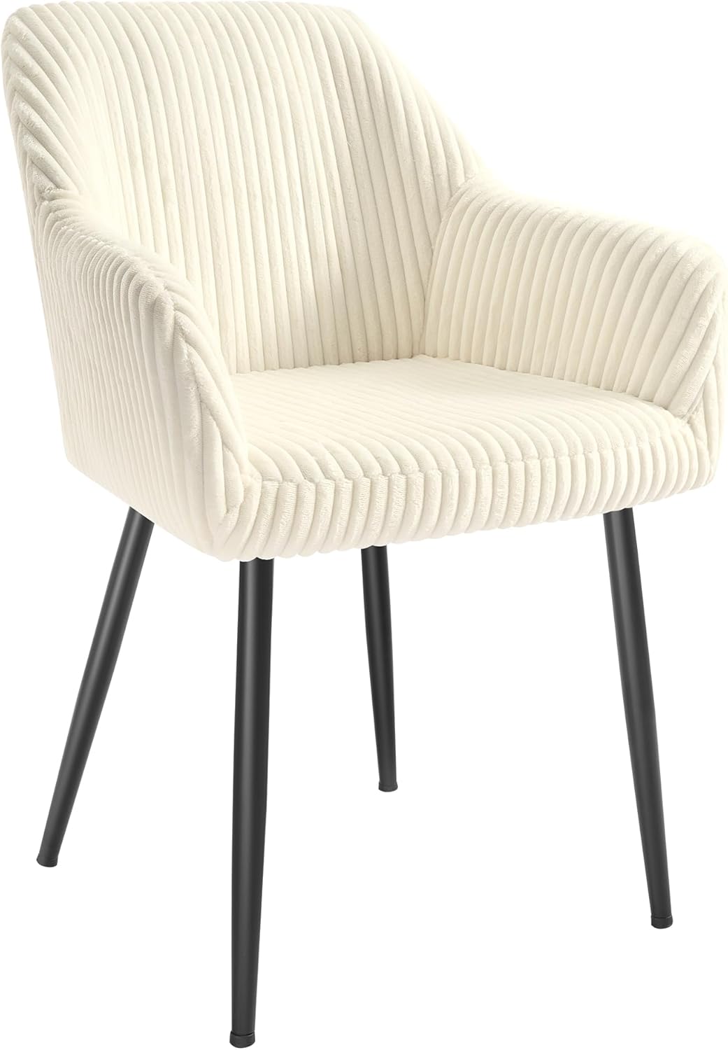 SONGMICS - chaise salle à manger velours, accoudoirs, métal, 120kg, LDC087WD01