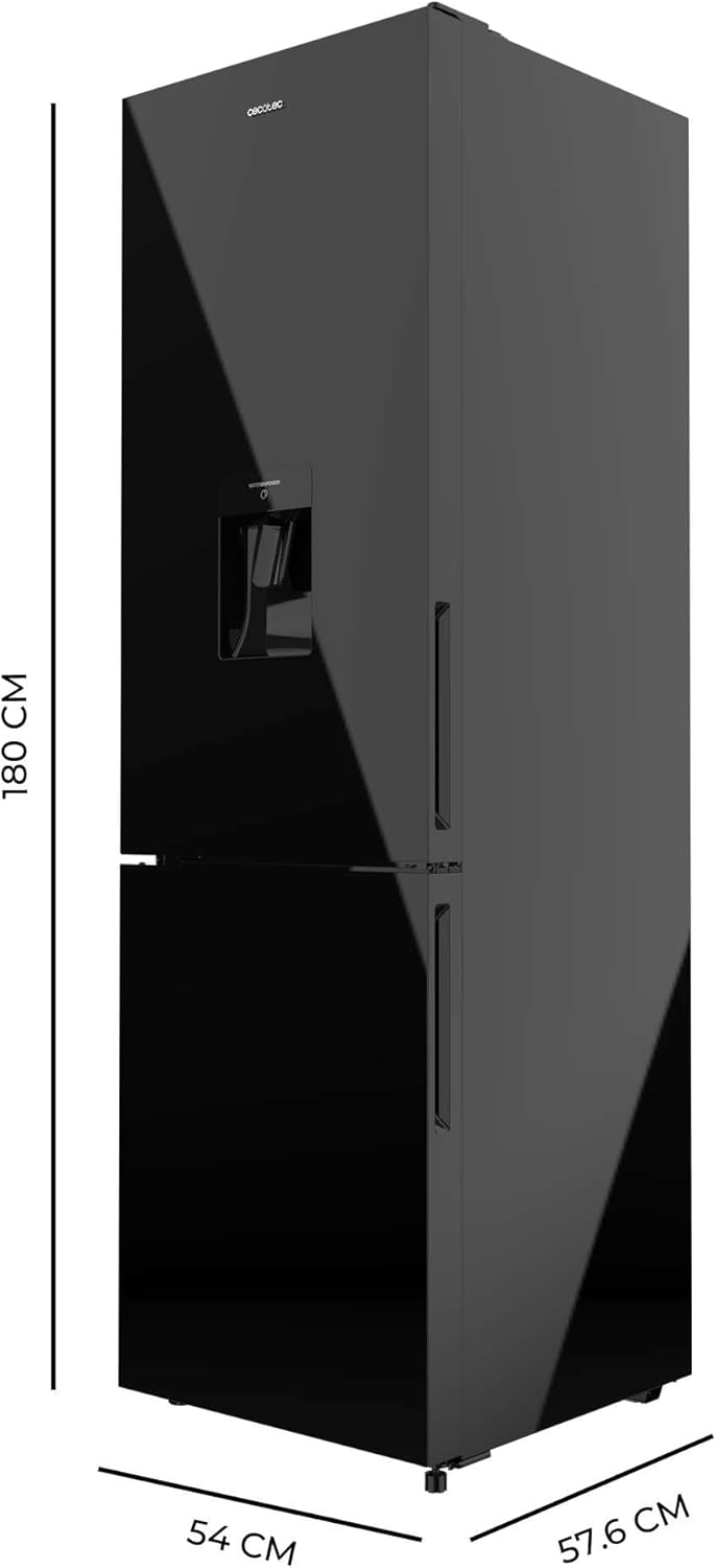 Cecotec - Bolero CoolMarket Combi - 250L, No Frost, distributeur d'eau, porte réversible - 250WD