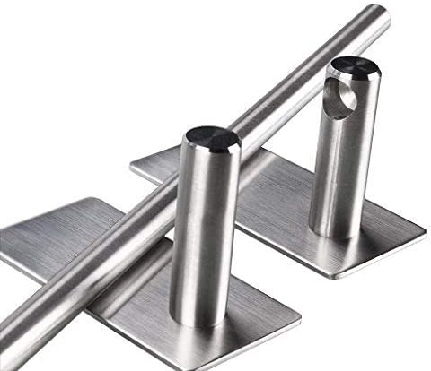 JS Porte-serviettes mural 30cm inox 304, auto-adhésif, sans perçage