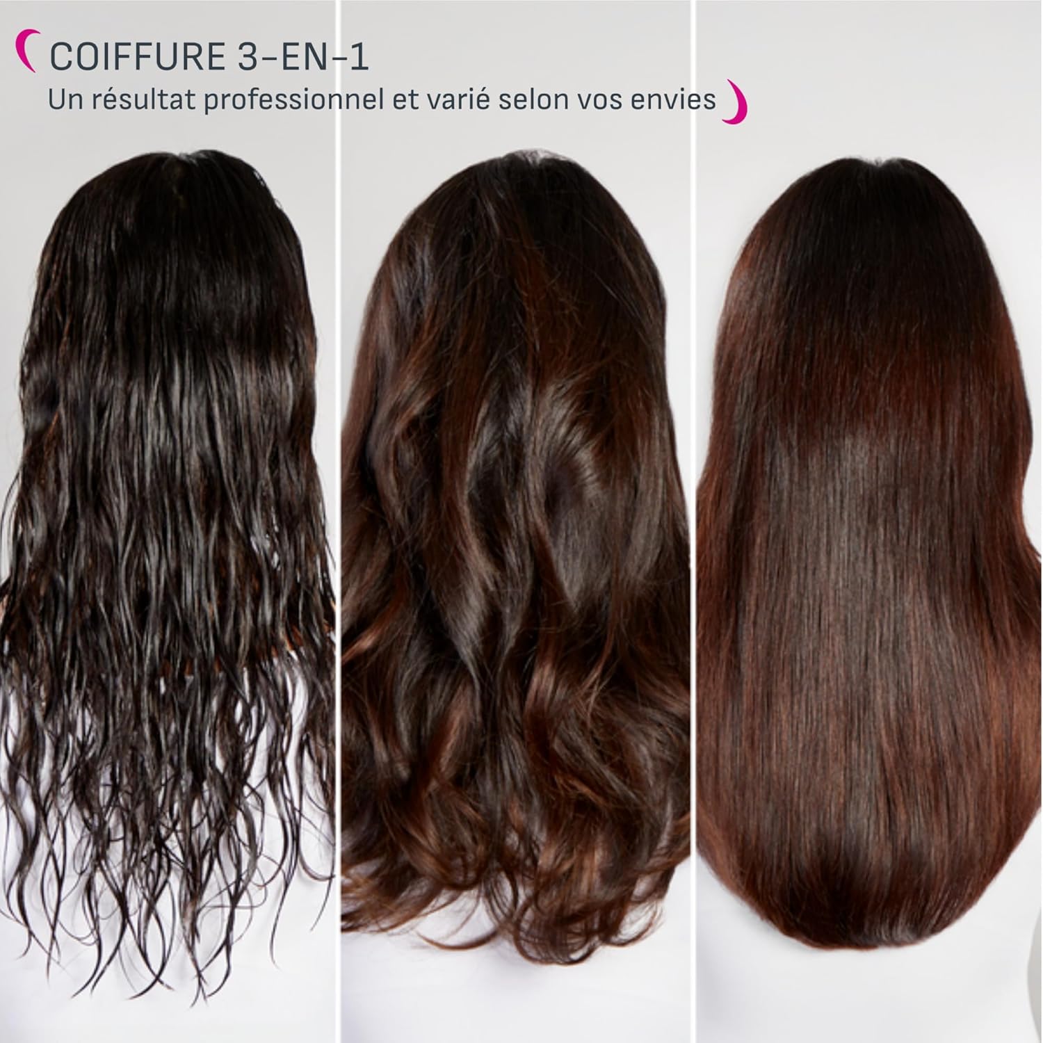 Calor - Air Brush 3D - Brosse 3-en-1 séchage lissage brushing - UB9720C0