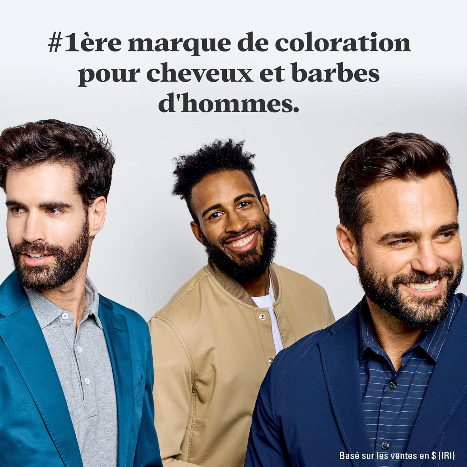 Just For Men - coloration barbe et moustache - naturel, sans ammoniaque, couvre poils gris, peigne - M45