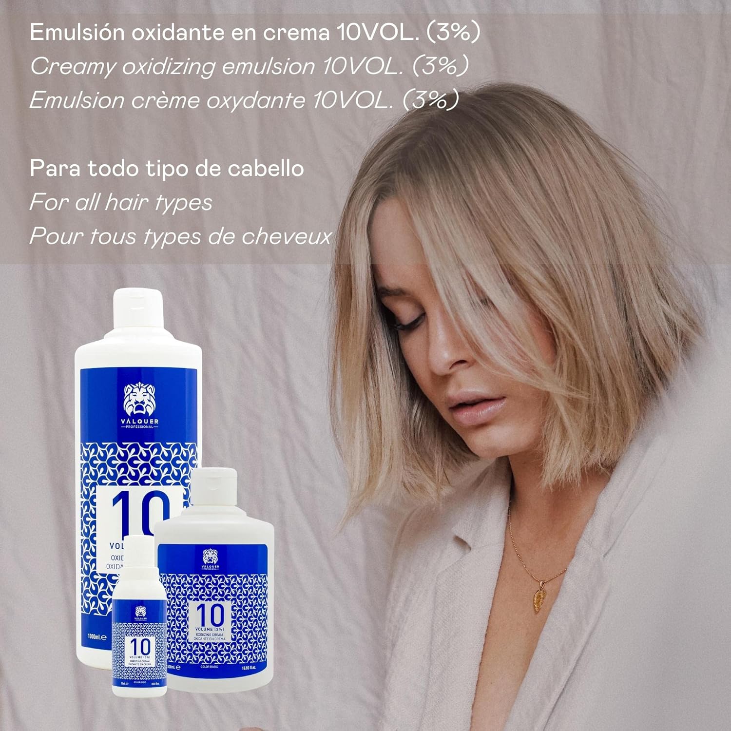 Valquer - eau oxygénée crème 500ml - 3% vegan coloration cheveux