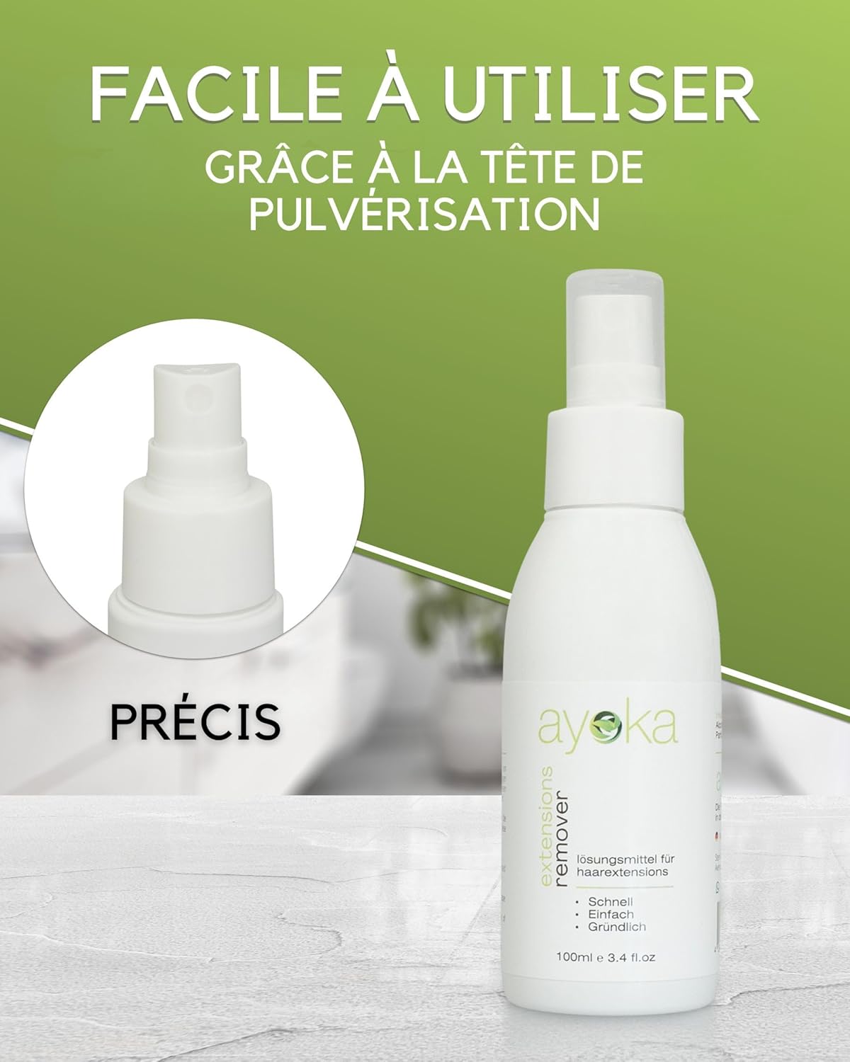 Ensemble dissolvant extensions cheveux – pinces extra fortes, outils Pro