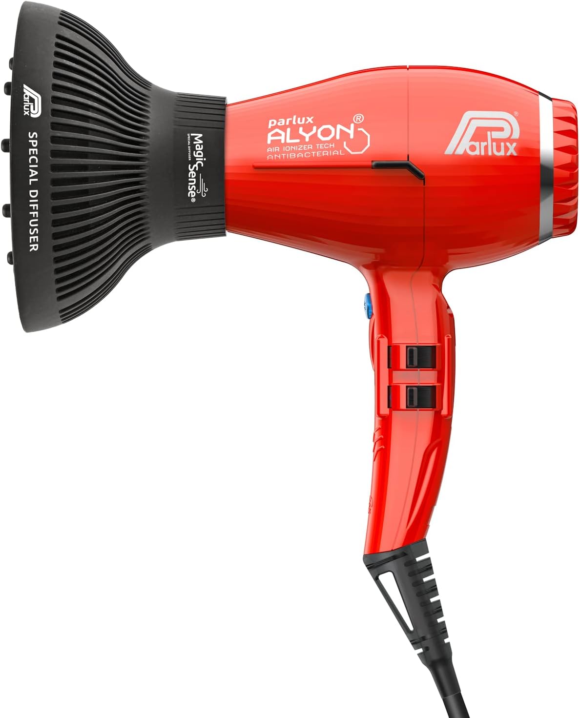 Parlux - Alyon Série - design compact - ions négatifs, léger, rouge