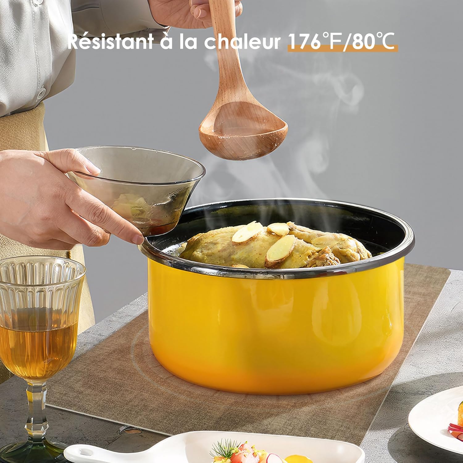 KitchenBoss - Set de table double face 43x30cm - lavable, antidérapant