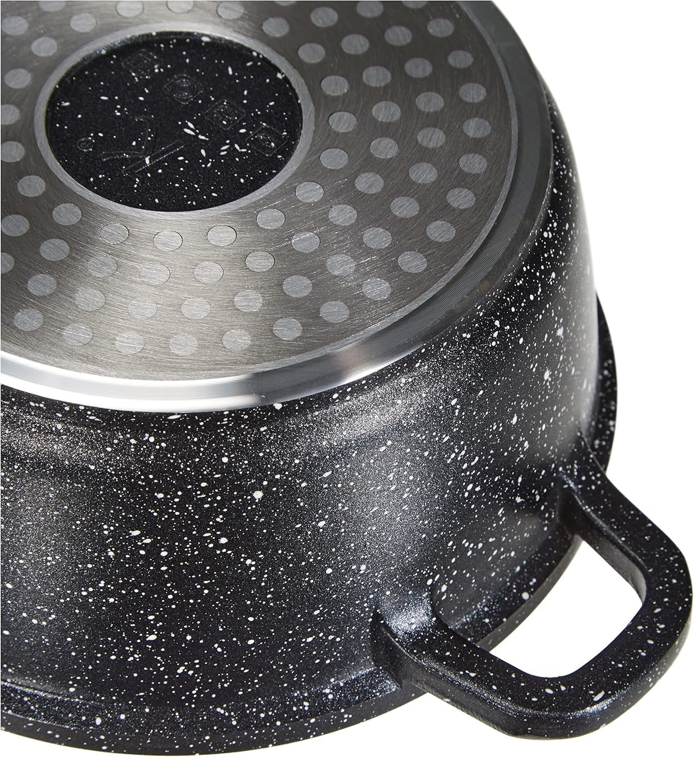 Kamberg - faitout série fonte aluminium 28 cm - revêtement pierre, induction, couvercle verre, sans PFOA - 0008033