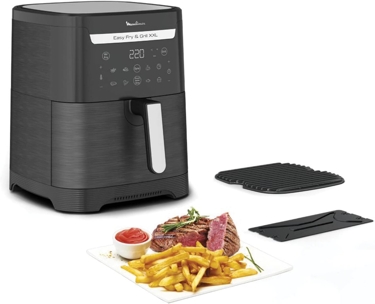 Moulinex Easy Fry & Grill XXL - 6,5L - 8 programmes, séparateur, gril, EZ801810