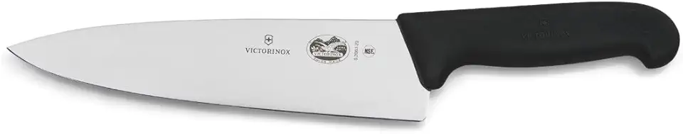 Victorinox - Fibrox Chef - 20 cm - Lame inox lisse, poignée ergonomique