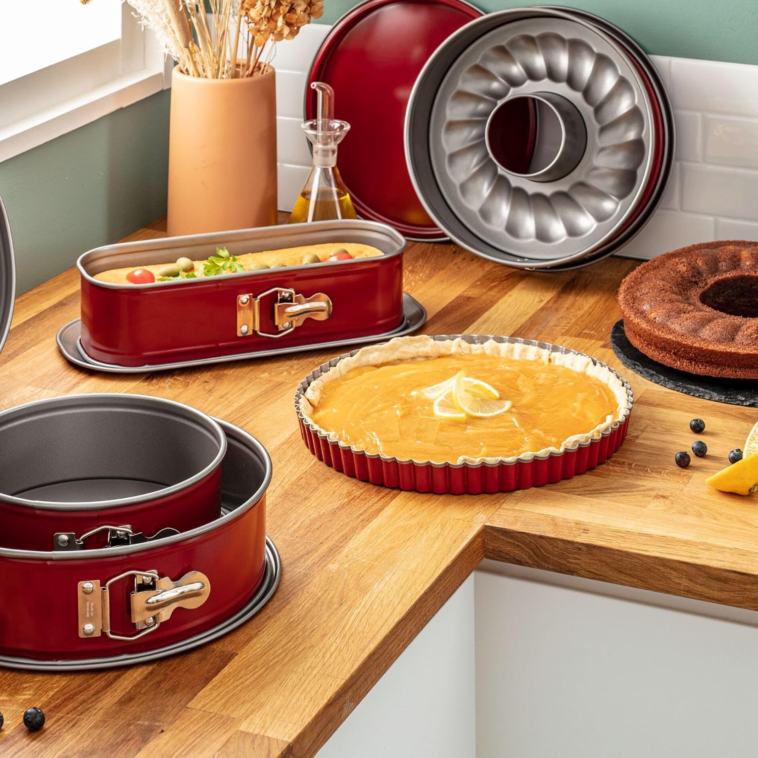 Tefal - Delibake moule Savarin 27cm acier rouge carbone - J1642814