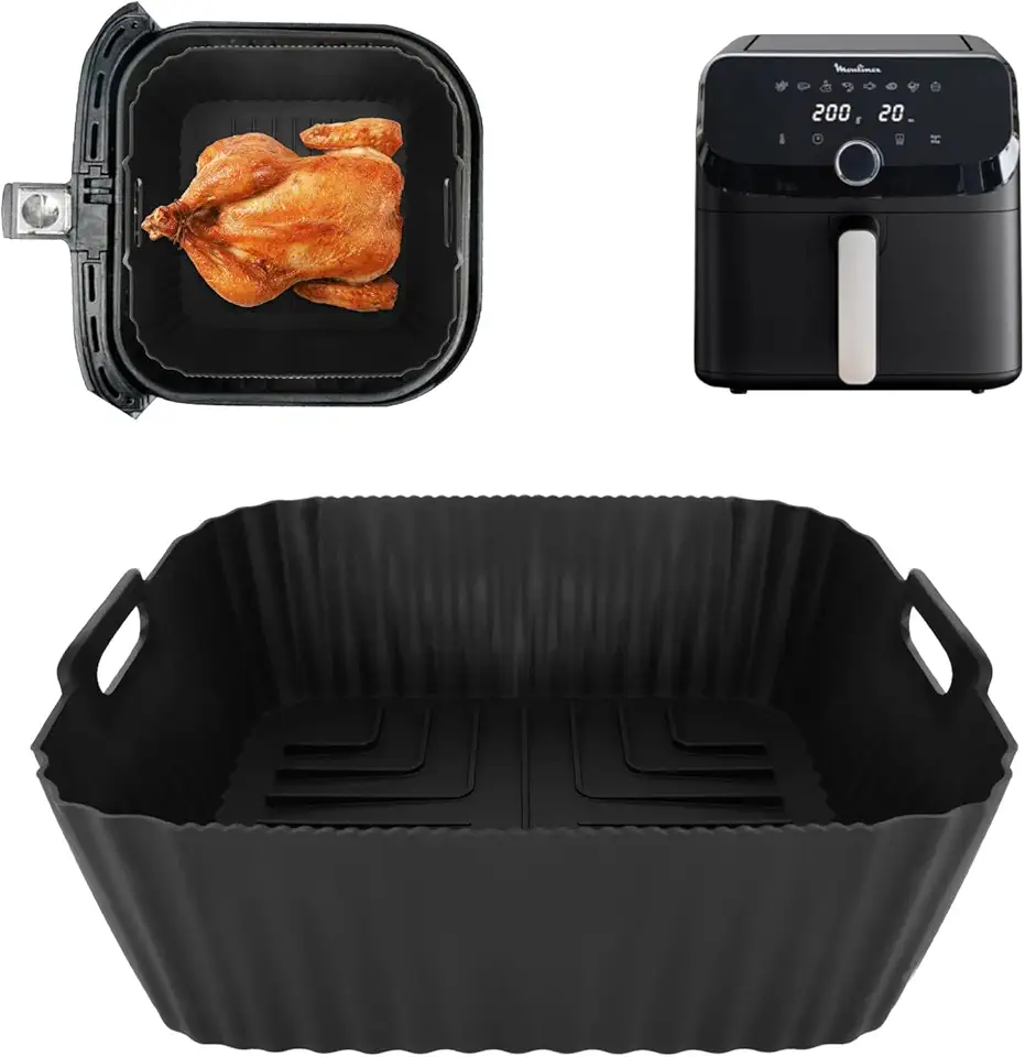 Moule silicone pour friteuse à air - grande capacité 7,5L - réutilisable - EZ8558F0
