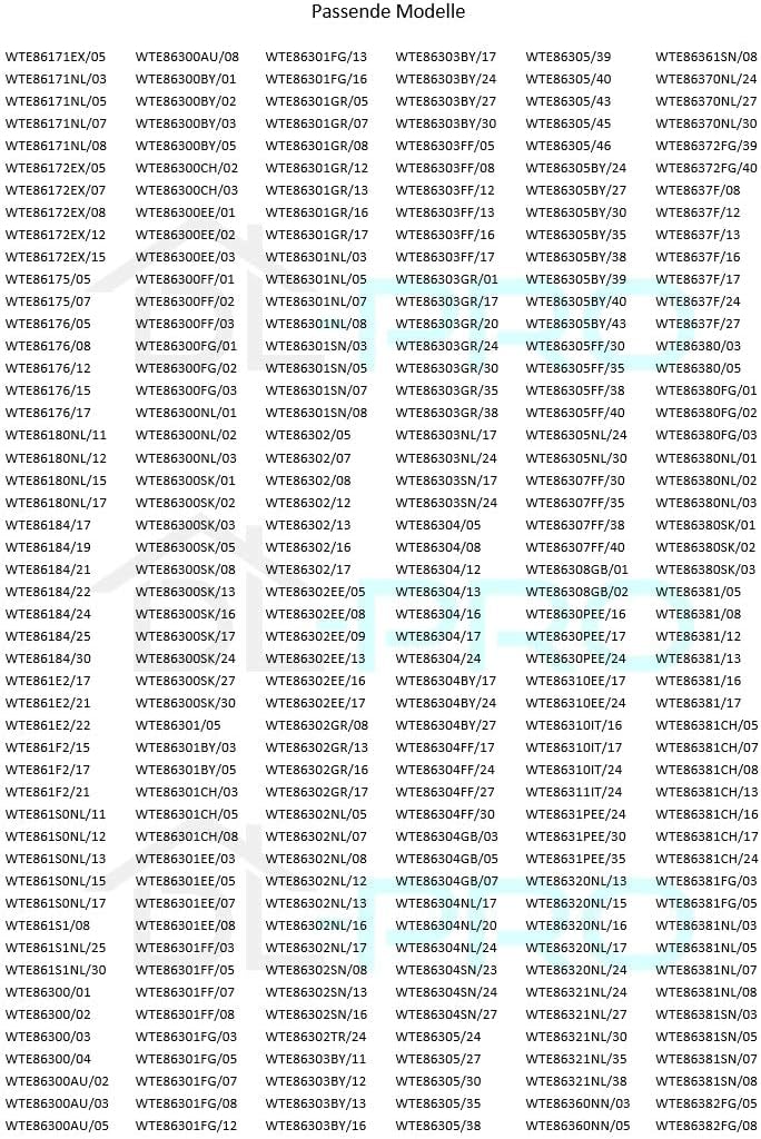 Bosch - poignée sèche-linge, plastique blanc, 225x70x45 mm, 00644221