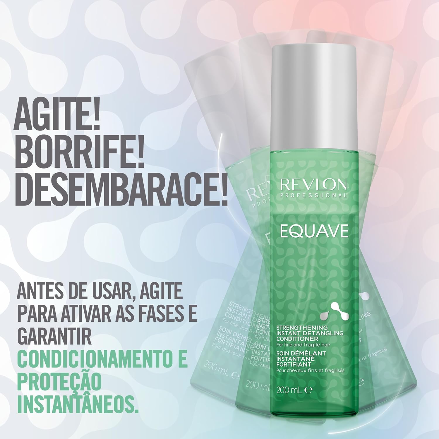 Revlon Professional - Equave Soin Démêlant Bi-Phase 200ml - fortifie et démêle cheveux fragiles
