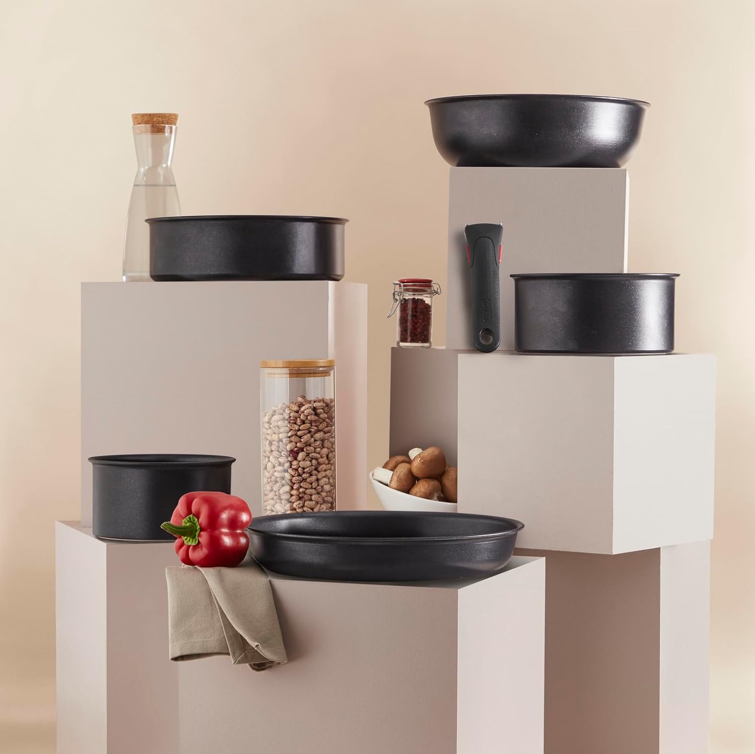 Tefal - Ingenio Eco Resist - casserole 20 cm - induction, antiadhésif, empilable, lave-vaisselle, Fabriqué en France - L