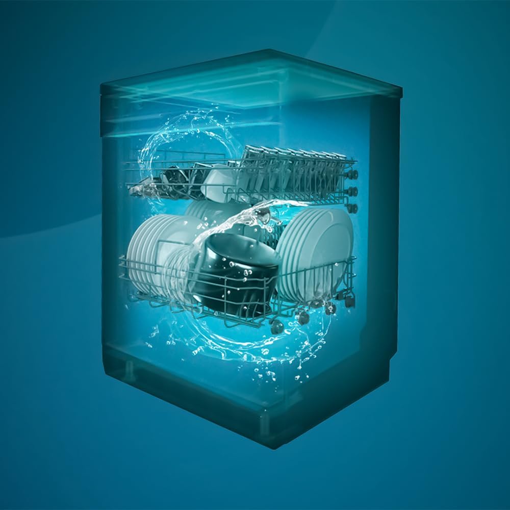 Cecotec - Bolero Aguazero (série 6210) - 60cm - 15 couverts, Classe D, écran FullColor, Dual Zone, Aquastop, plateau rég