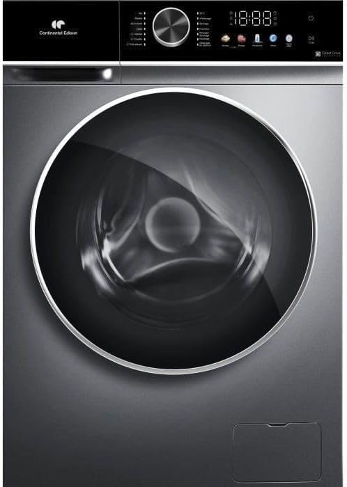 Continental Edison - lave-linge séchant - 60 cm - 10/6 kg, moteur induction, silver - CELS106S