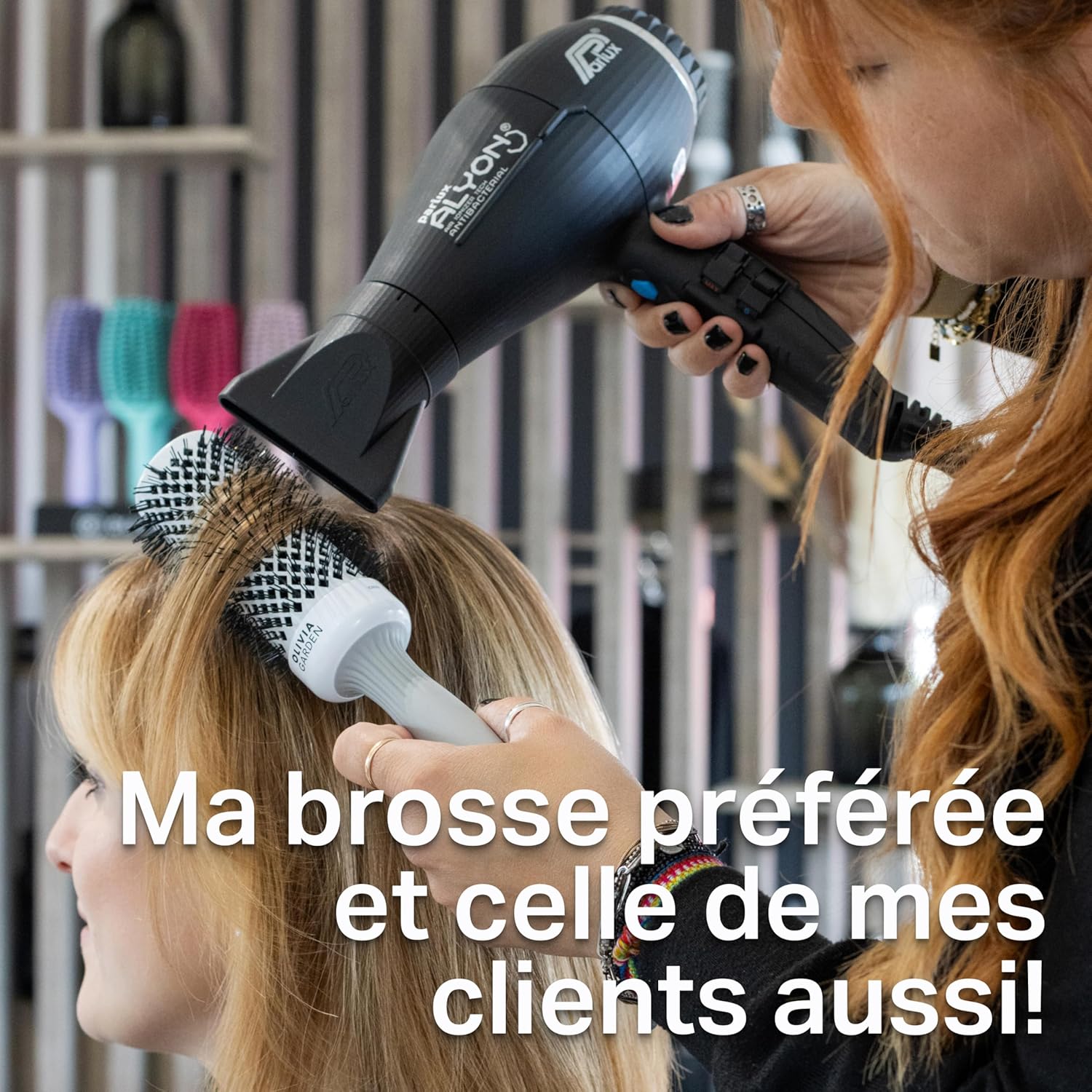 Olivia Garden - Expert Blowout Shine - ronde céramique antistatique - brushing ultra-brillant, sans frisottis