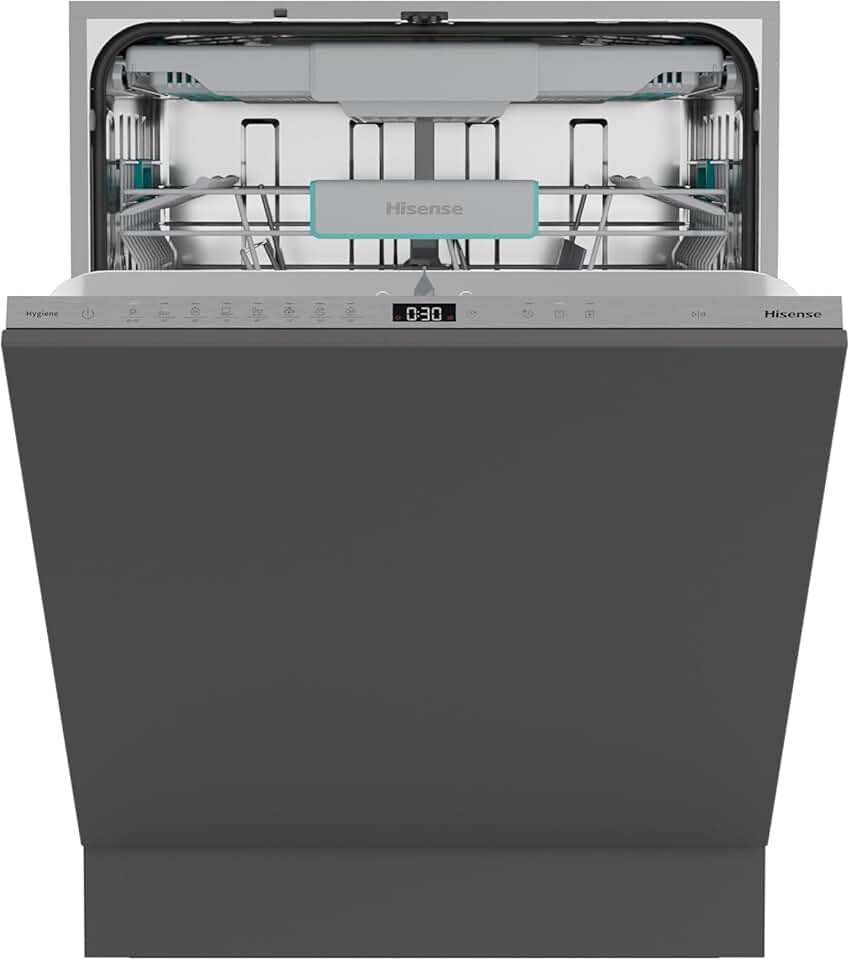 Hisense Lave-vaisselle 16 couverts, 3 paniers, 8 programmes, HV16A