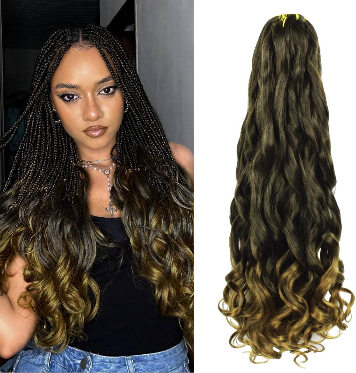 Enbeautiful - French Curl Braiding Hair 24