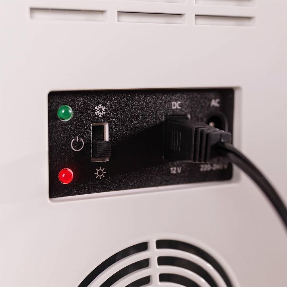 Cecotec - Bolero MiniCooling Bahamas Pat - 10L - mini réfrigérateur, 12V/220V, refroidissement/chauffage 7-65°