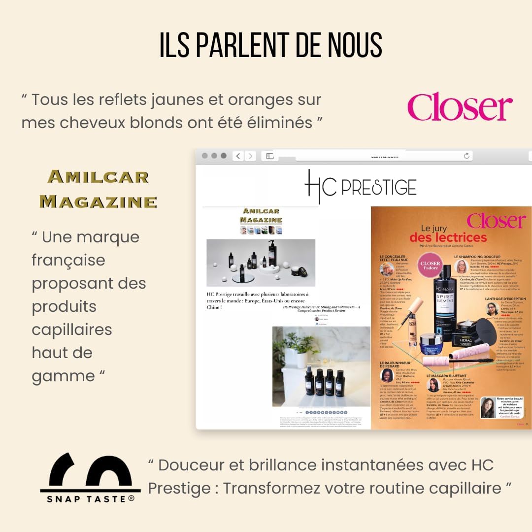 Mini kit botox capillaire - soin blond 4x100ml - hydrate, neutralise jaunes