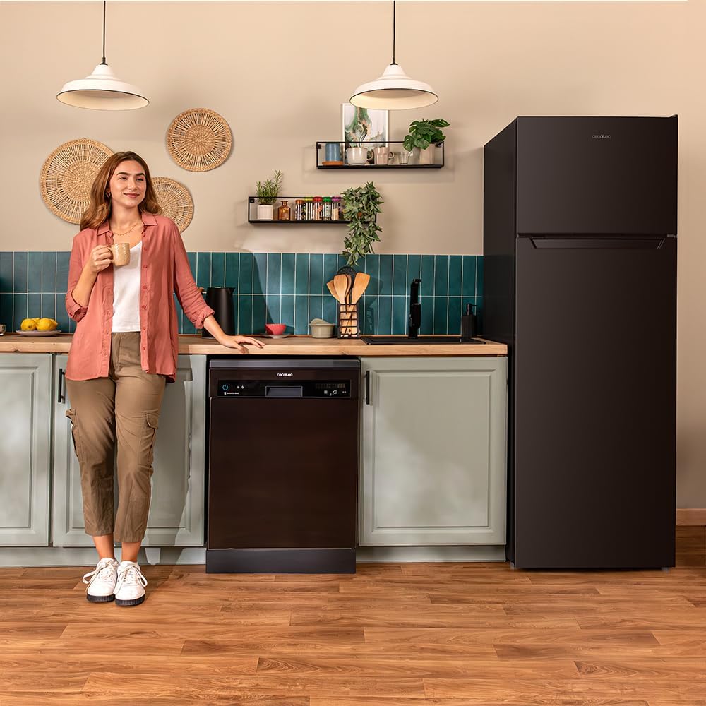 Cecotec - Bolero CoolMarket 2D 261 - 261L - Classe E, congélation rapide, porte réversible, LED