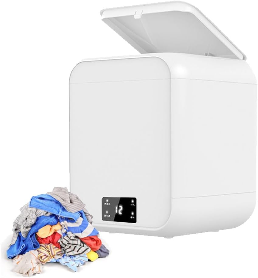 Mini lave-linge portable - 12L double mode, minuteur, lumière bleue
