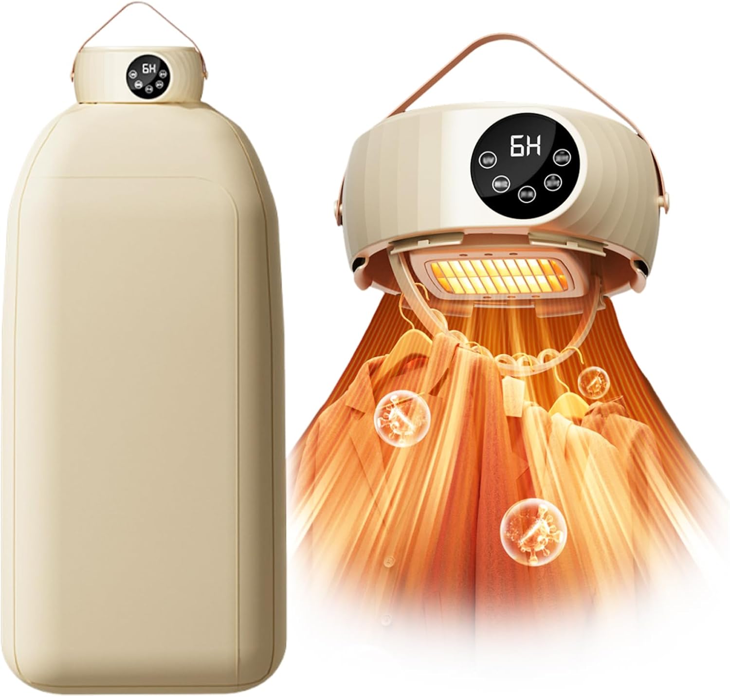 Sèche-linge électrique portable - pliable - compact - UV, minuterie, arrêt auto