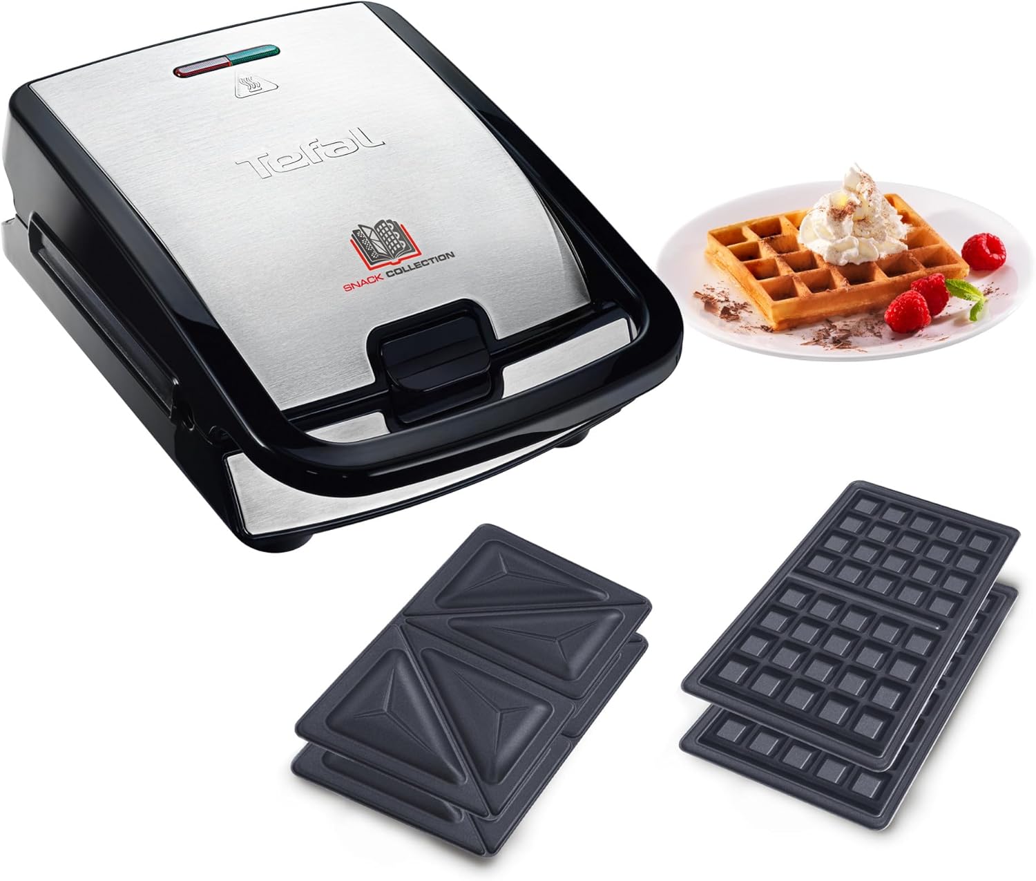 Tefal - Snack Collection - 2 plaques incluses, rangement facile, SW852D12