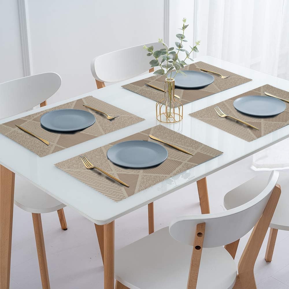 IPEA - sets de table élégants - 45x30cm - lavables, antidérapants, résistants chaleur