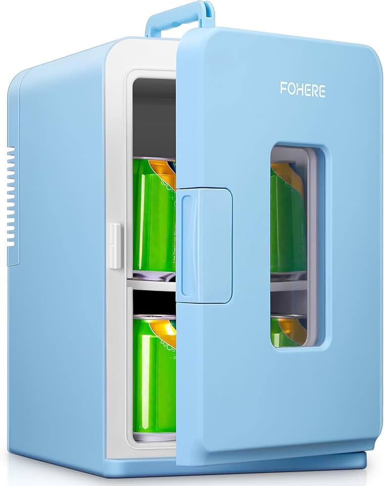 FOHERE - Mini Frigo 15L - compact, chaud/froid, silencieux, portable