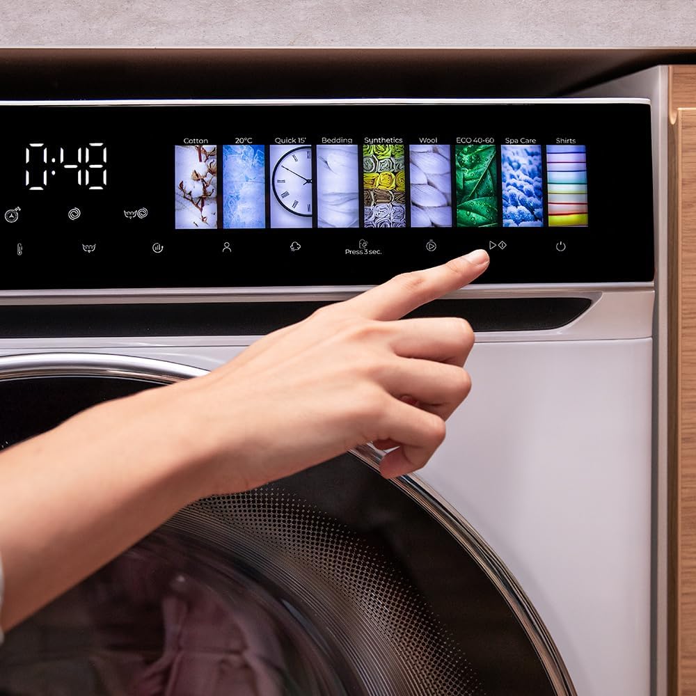 Cecotec - lave-linge frontale - capacité 8 kg - 15 programmes - 60x60x85 cm