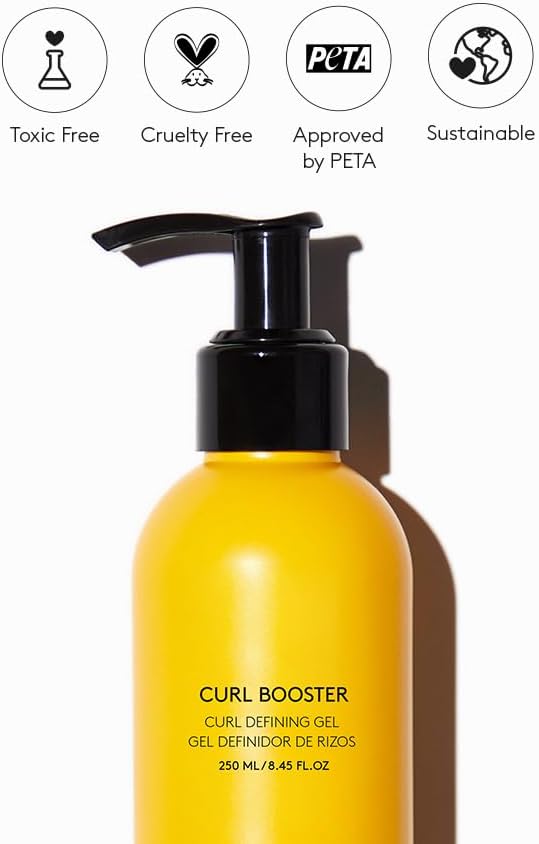 Cocunat – Booster des Boucles – 250 ml – Crème anti-frisottis hydratante pour cheveux bouclés