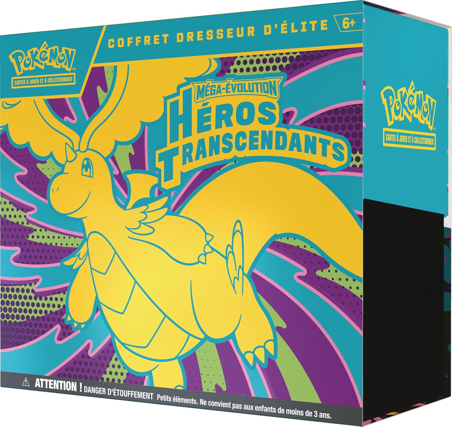 Pokémon - Coffret Dresseur Méga-Évolution Héros Transcendants - 9 boosters, 1 carte promo, accessoires premium