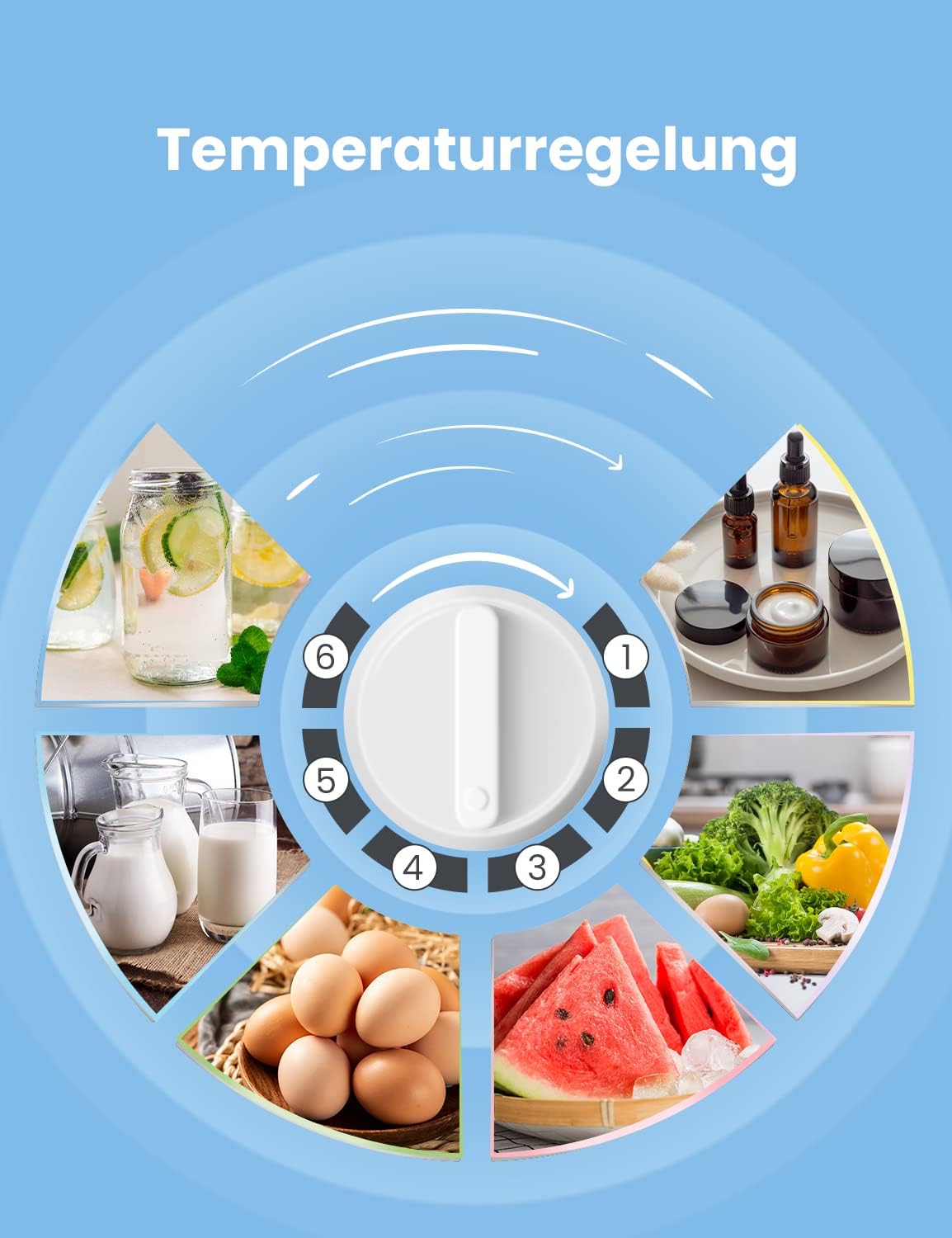 Comfee' - mini réfrigérateur 43L - compartiment congélateur, contrôle température, blanc - RCD50WH2(E)