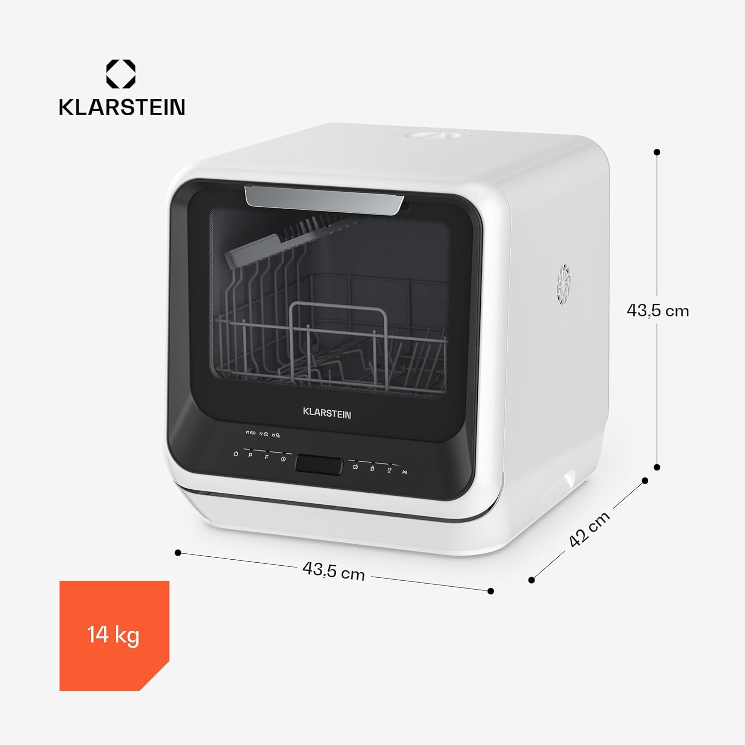 Klarstein - Amazonia Mini - compact, 7 programmes, réservoir 5L, silencieux, noir