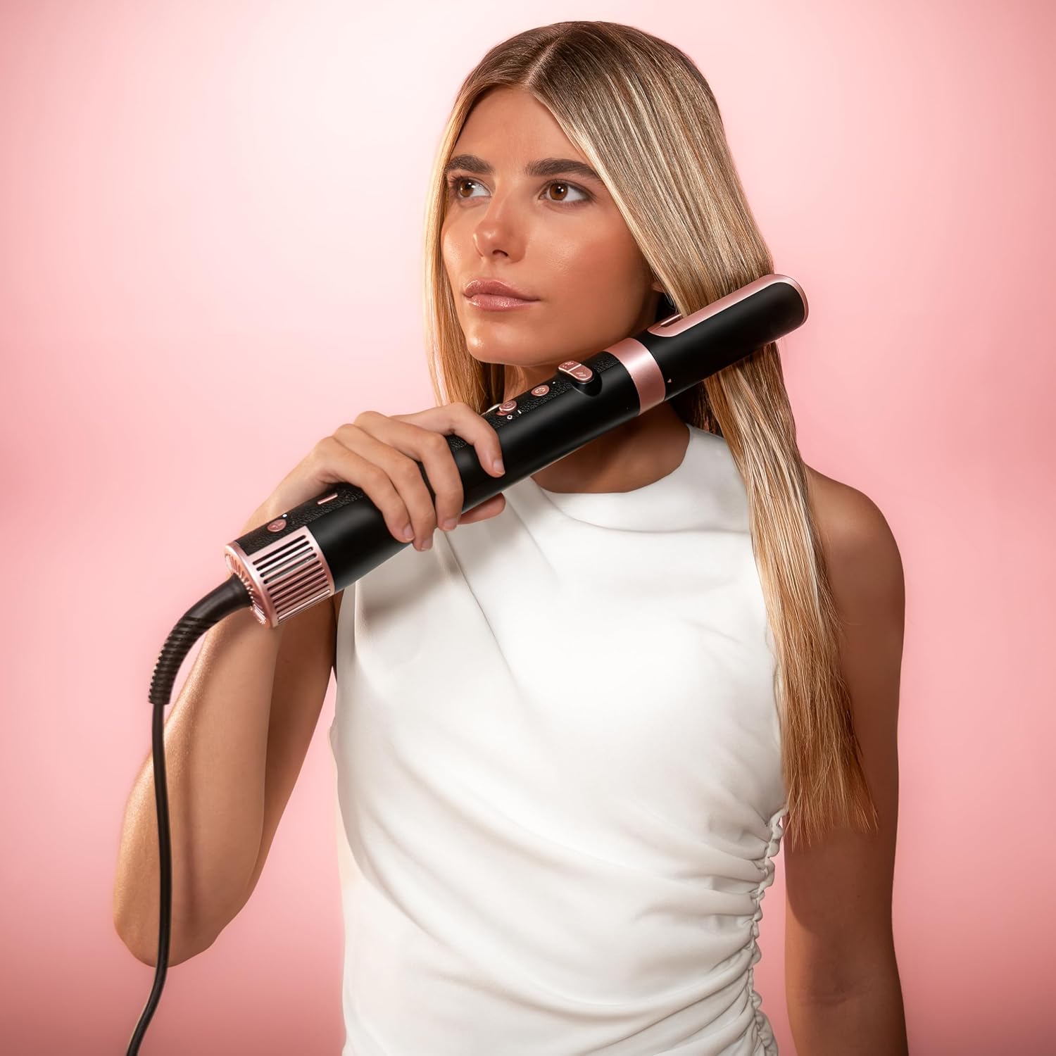 Cecotec - Styler AirGlam Gyro - 1500W, 8 têtes, 110000 RPM, CeramicCare 8in1