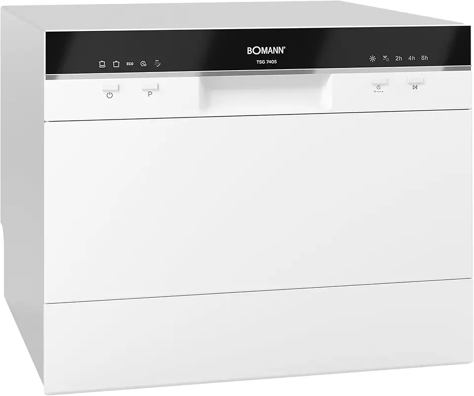 Bomann - lave-vaisselle compact - 43,8x55x50cm - 6 réglages, ouverture auto, TSG7405